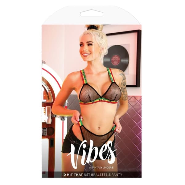 Undertøj Sæt Fantasy Lingerie Sort (S/M)