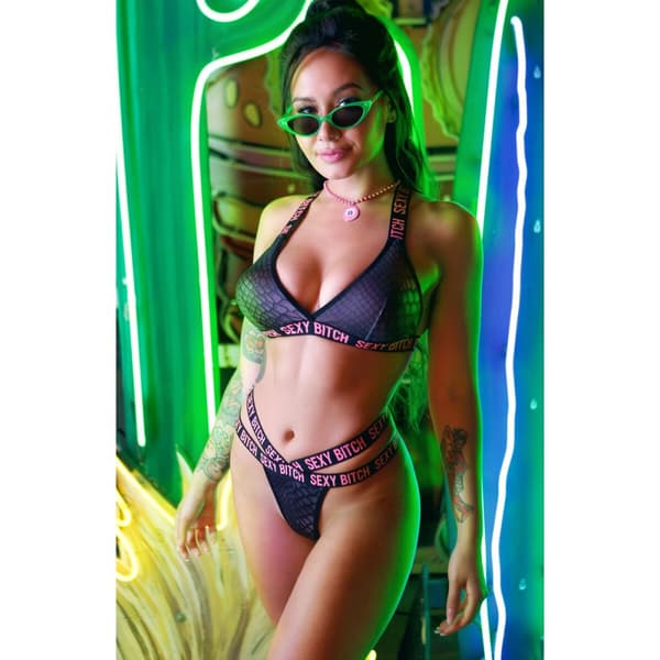 Alusvaatesetti Fantasy Lingerie Musta (M/L)