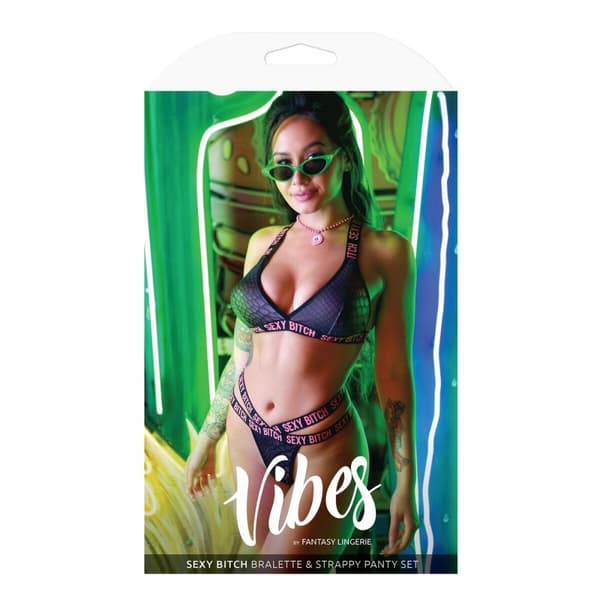 Alusvaatesetti Fantasy Lingerie Musta (M/L)
