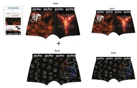 Harry Potter Kalsonger / Boxershorts - Herr - 2-Pack