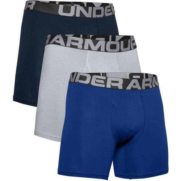 Under Armour Boxershorts för män laddad bomull (paket med 3) - 1363617-400