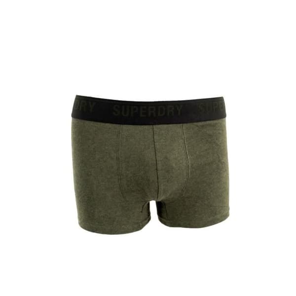 3-pack mjuk ekologisk bomulls kalsonger - SUPERDRY - Svart/Oliv/Grå - Herr