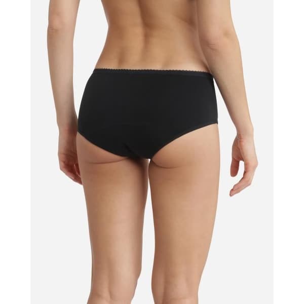 Förpackning med 3 Dim Les Pockets Bomull Boxers - Svart - Dam - Bomull och elastan