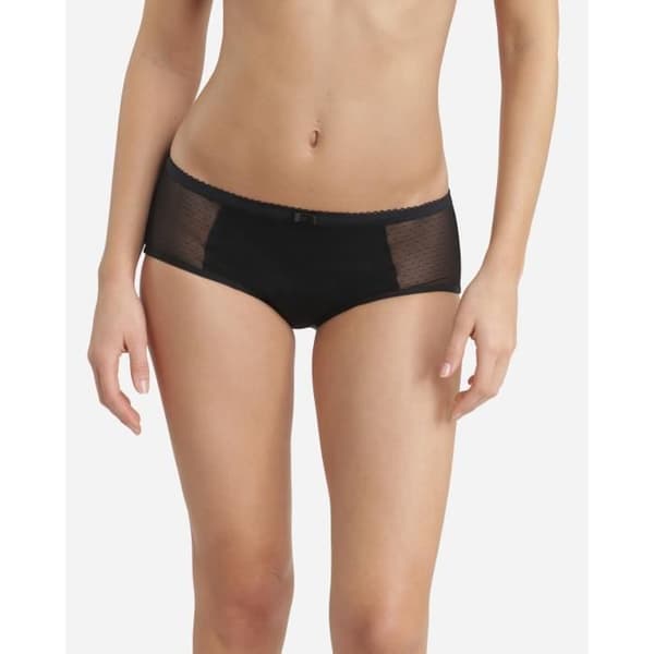 Förpackning med 3 Dim Les Pockets Bomull Boxers - Svart - Dam - Bomull och elastan