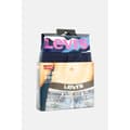Miniatyrbild 3 av 3: calecon levis tryckt midjeband boxerkalsong 2p 001 marinblå / rosa L