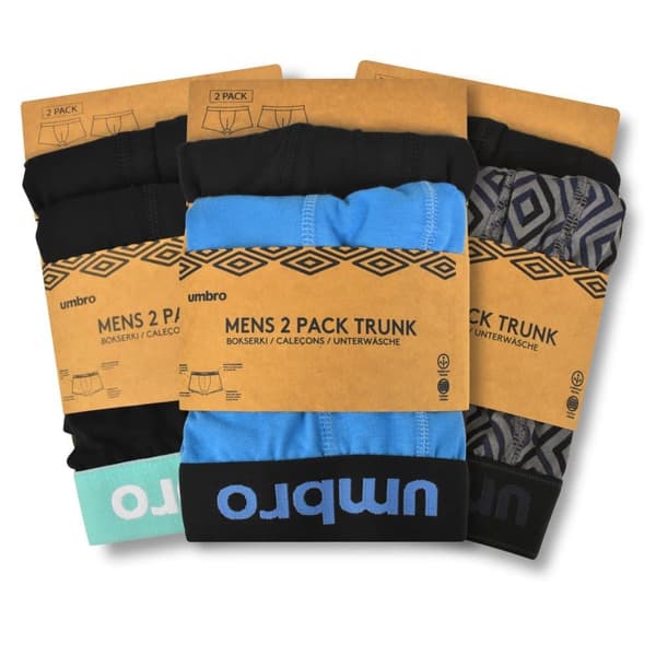UMBRO Herrunderkläder – 6-pack = 7 dagars komfort – Extra Bekväma & Ingen Skav – Boxershorts i 95% Bomull