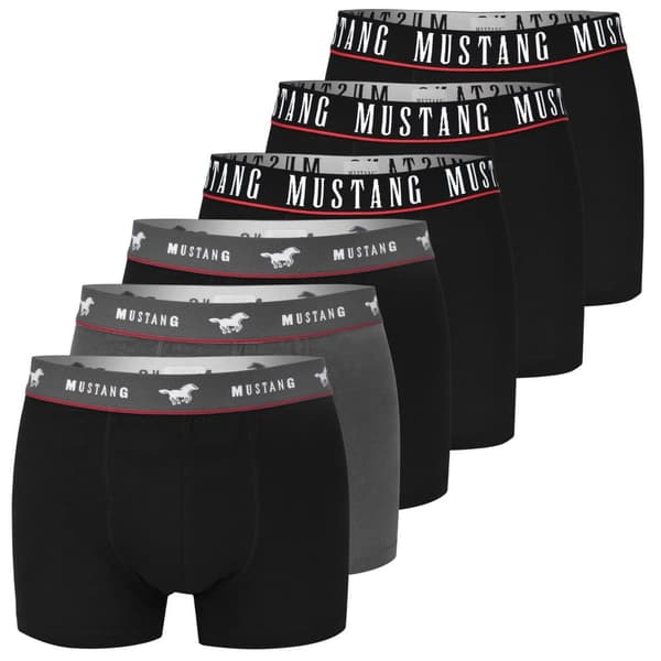 Mustang 6-pack - Boxershorts i bomull för män, byxor för män