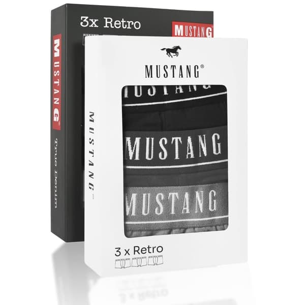 Mustang 6-pack - Boxershorts i bomull för män, byxor för män