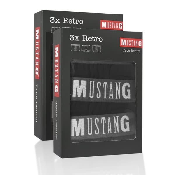 Mustang 6-pack - Boxershorts i bomull för män, byxor för män