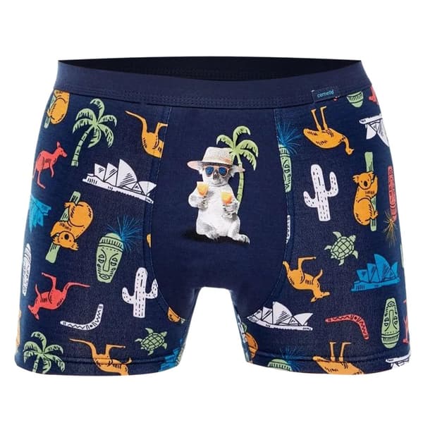 Cornette 4-pack - Miesten nyrkkeilyshortsit puuvillasta, housut miehille
