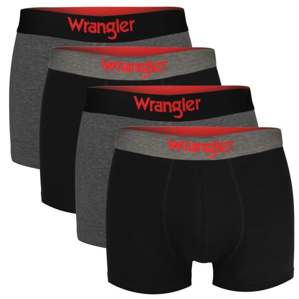 Wrangler 4-pack - Boxershorts i bomull för män, byxor för män
