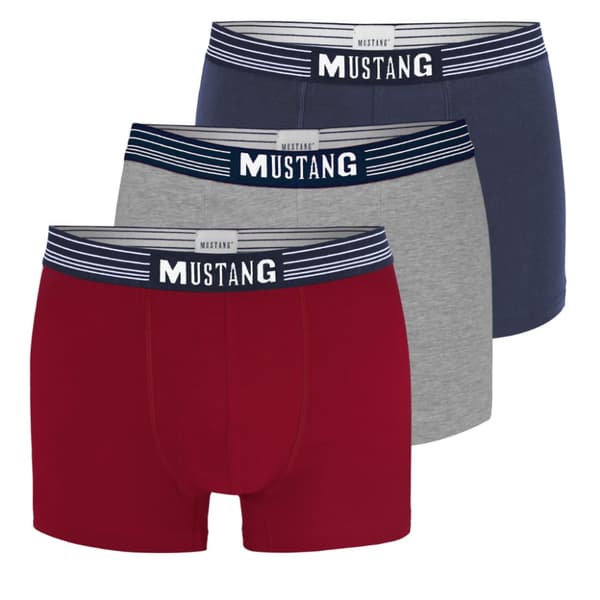 Mustang Boxershorts til mænd Sæt med 3 dele Retro MIX bomuld