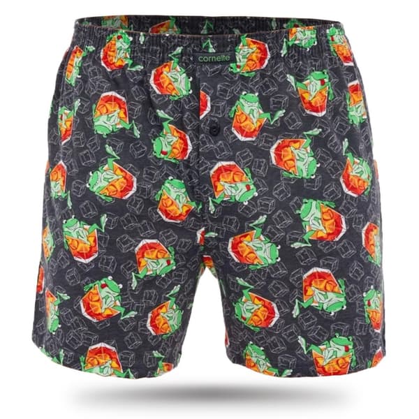 Cornette boxershorts i bomuld til mænd med dyremotiver, sæt med 5 stk.