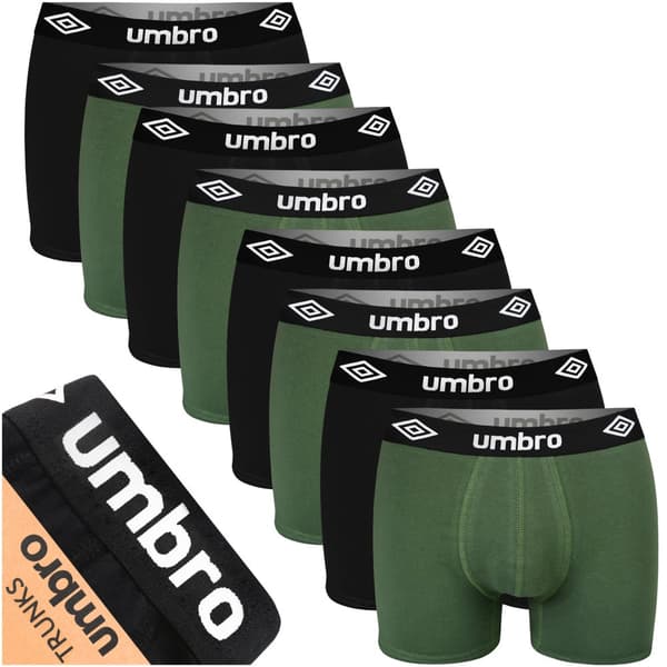 Umbro 8-pack - Boxershorts i bomull för män, byxor för män