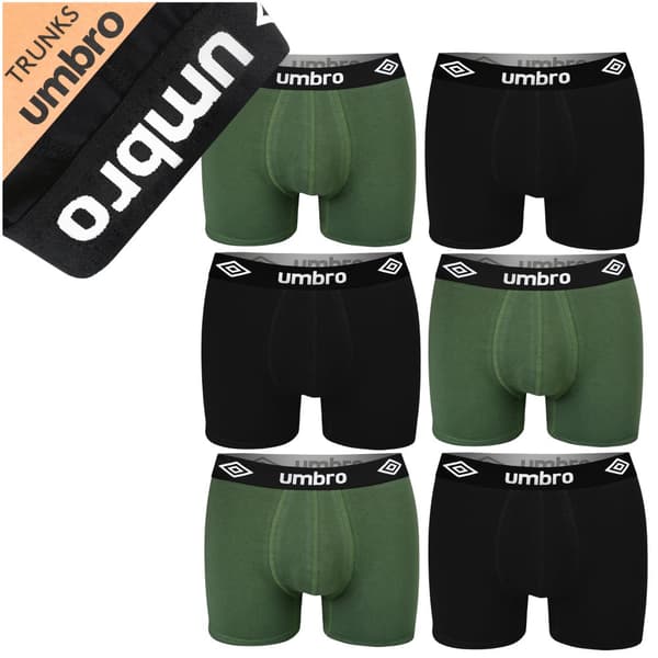 Umbro Set om 6 - Boxershorts i bomull för män, byxor för män