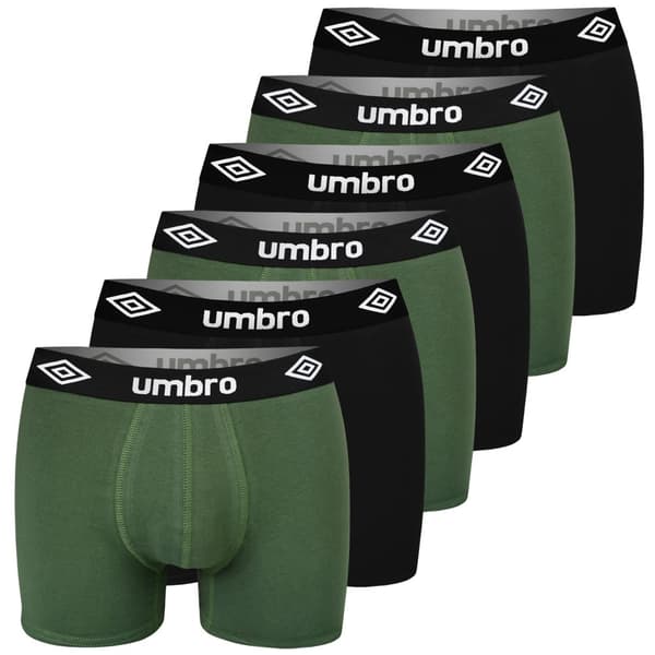 Umbro Set om 6 - Boxershorts i bomull för män, byxor för män