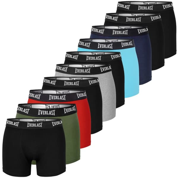 Everlast boxershorts för män, bomull, flerfärgad, BM406, 10 st