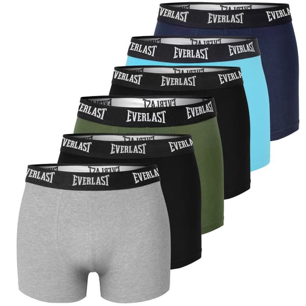 Everlast miesten bokserit, puuvillaa, monivärinen, BM404, 6 kpl.