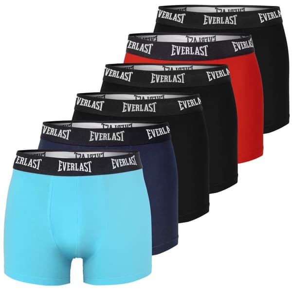 Everlast miesten bokserit, puuvillaa, monivärinen, BM403, 6 kpl.