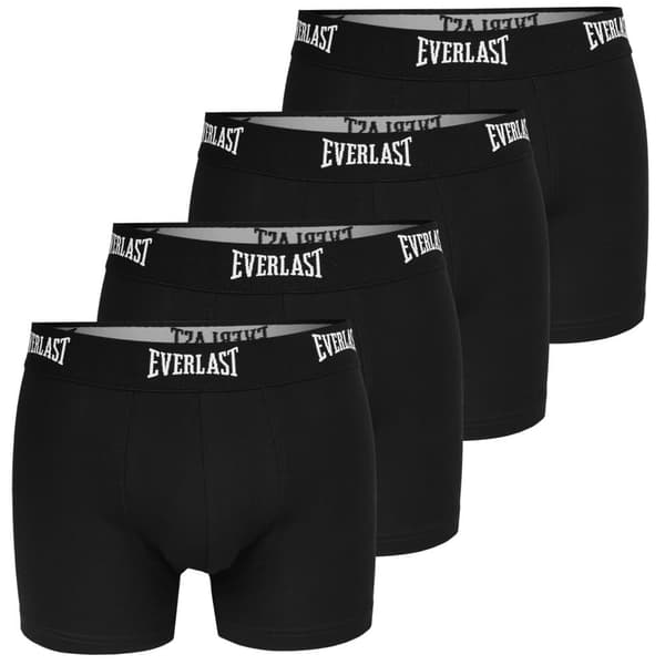Everlast boxershorts för män, bomull, svart, 4 delar