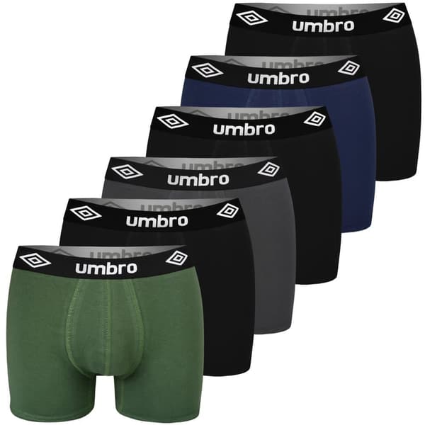 Umbro 6-pack - Miesten puuvillaiset bokserit, miesten housut, housut miehille