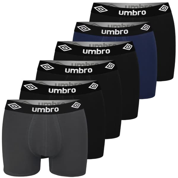 Umbro 6-pack - Boxershorts i bomull för män, byxor för män XL