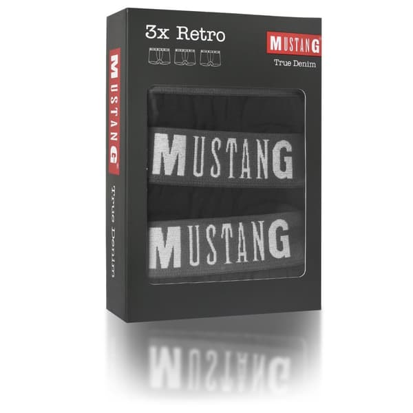 Mustang 3-pack - Boxershorts i bomull för män, byxor för män