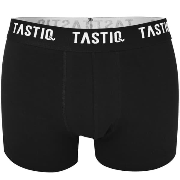 TASTIQ PREMIUM - 5 kpl miesten bokserit puuvillaa värillinen musta