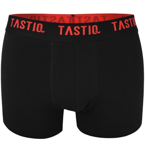 TASTIQ PREMIUM - 5 kpl miesten bokserit puuvillaa värillinen musta