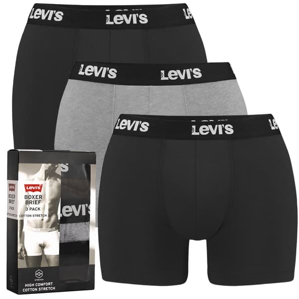 LEVI'S 3-pack - Boxershorts i bomull för män, byxor för män XL