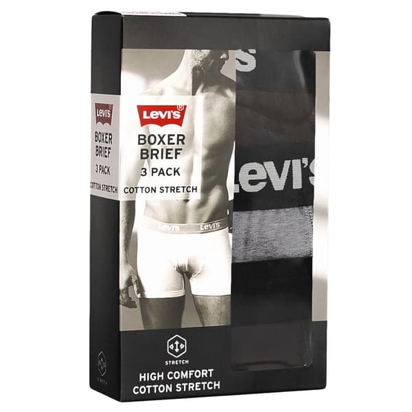 LEVI'S 3-pack - Boxershorts i bomull för män, byxor för män