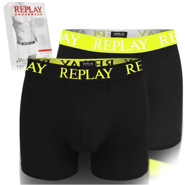 Replay 2-pack - Boxershorts i bomull för herr, byxor för herr