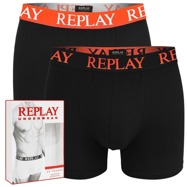 Replay sæt med 2 - Herre bomuld boksershorts, herre bukser