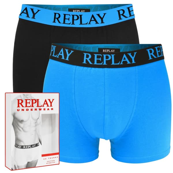 Replay 2-pack - Boxershorts i bomull för herr, byxor för herr