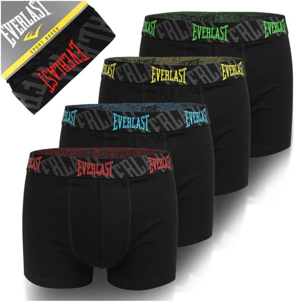 Everlast 4-pack - Miesten puuvillabokserit, Miesten housut