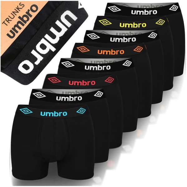 UMBRO 8 kpl setti - Miesten puuvillabokserit, miesten housut