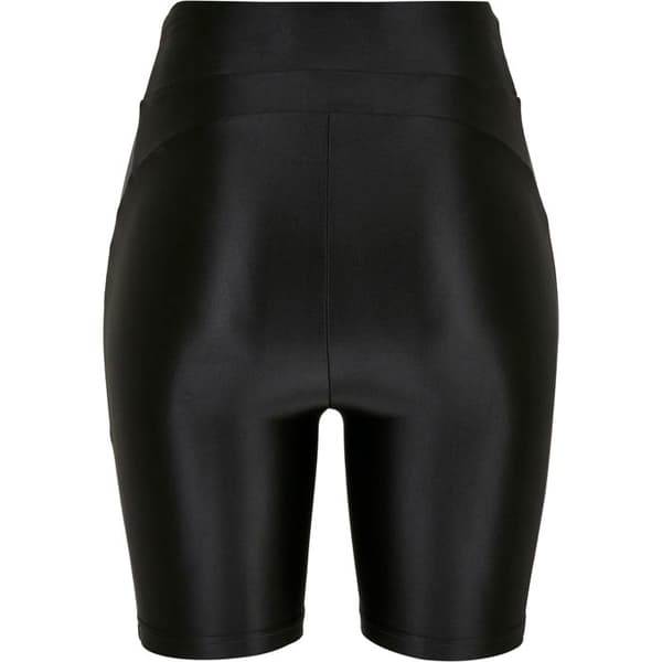 Cykelshorts för kvinnor - Urban Classics - Skinande Metallisk - Svart - 2-pack - Glänsande Nylon