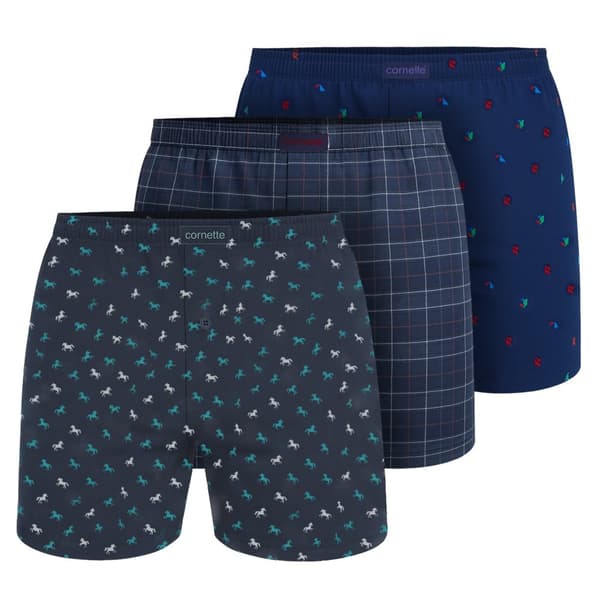 Cornette 3-pack - Miesten löysät puuvillabokserit, miesten housut