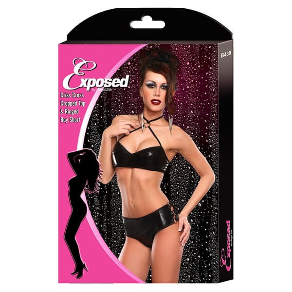 Alusvaatesetti Exposed Musta (L/XL)