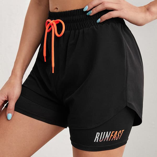 INF Svarta sportshorts - Bekväma & Snabbtorkande S