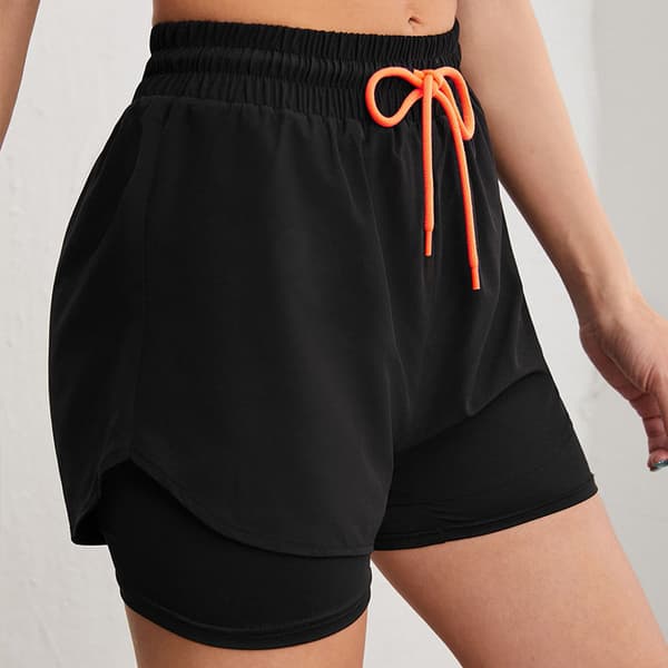 INF Svarta sportshorts - Bekväma & Snabbtorkande  M