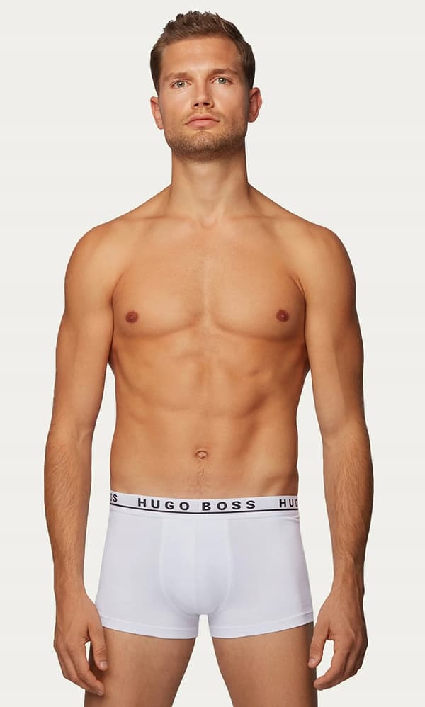 HUGO BOSS Herre boxershorts hvide, grå og sorte 3 stk. par 3 stk. S