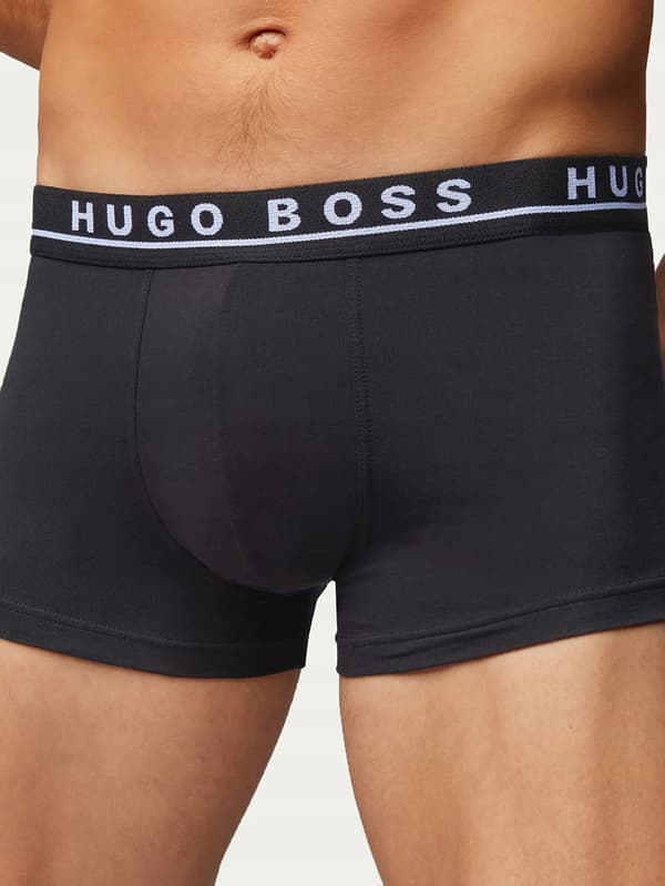 HUGO BOSS Herre boxershorts hvide, grå og sorte 3 stk. par 3 stk. S