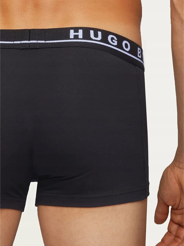 HUGO BOSS Herre boxershorts hvide, grå og sorte 3 stk. par 3 stk. S