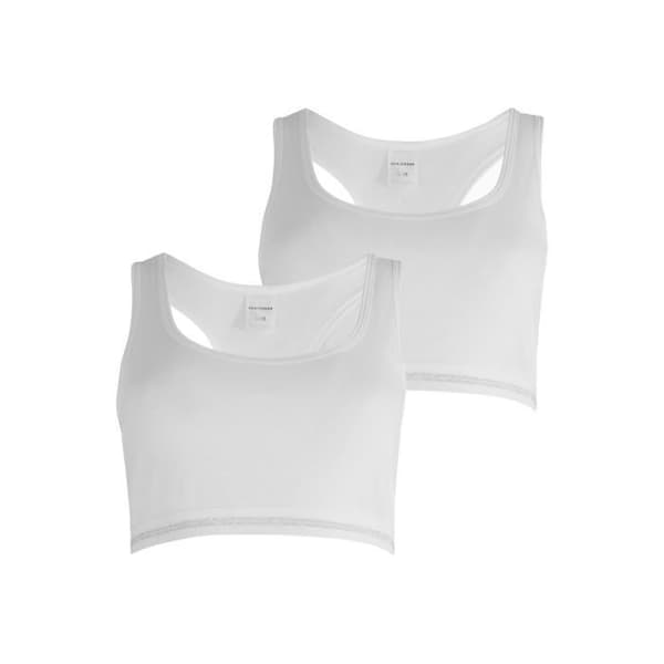Bustier - SCHIESSER - Dubbelsats - Vit - Åtsittande - Elastisk Komfort