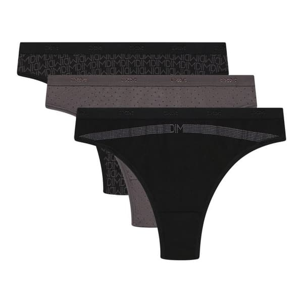 String Femme - DIM - Les Pockets - Paket med 3 - Bekväm - Ursprungliga tryck