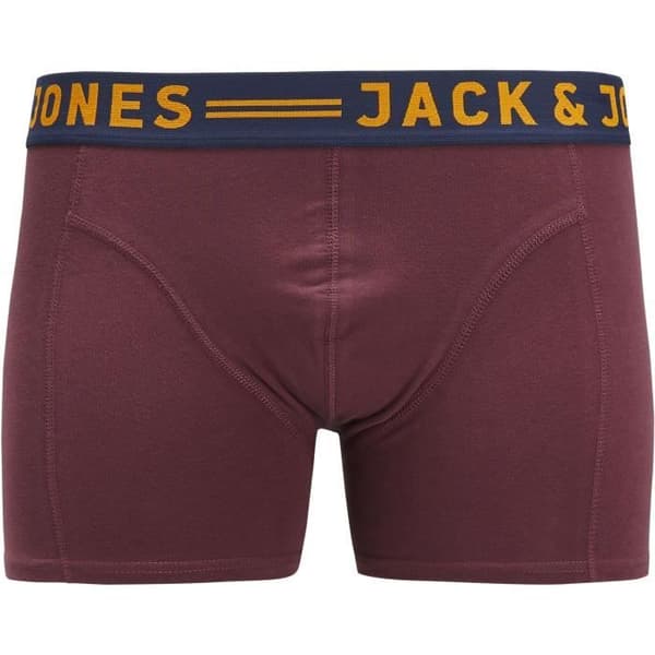 Kalsonger - JACK & JONES - 3-pack - Bourgogne - Ultra-bekväm - Hållbart tyg