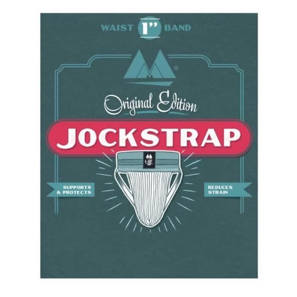 MM Sports - Underkläder för män - Jockstrap för män - The Original Swimmer/Jogger Jockstrap 1 tum Svart - Svart - 1 x
