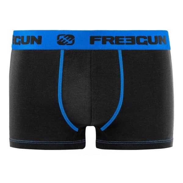 Boxershorts i bomull för män - FREEGUN - Paket med 6 - Komfort och stretch - Brett midjeband