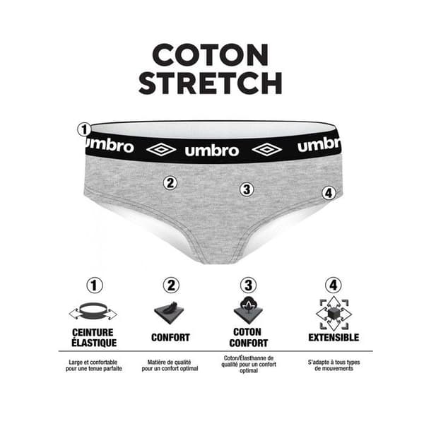 Umbro Culler i bomull, 3-pack Dam